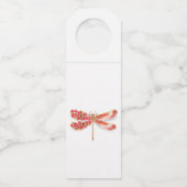 Bloemenlibel met sieraden sakura flessenhanger (Achterkant)