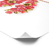 Bloemenlibel met sieraden sakura foto afdruk (Hoek)