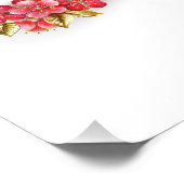 Bloemenlibel met sieraden sakura foto afdruk (Hoek)