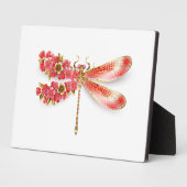 Bloemenlibel met sieraden sakura fotoplaat (Zijkant)