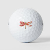 Bloemenlibel met sieraden sakura golfballen (Voorkant)