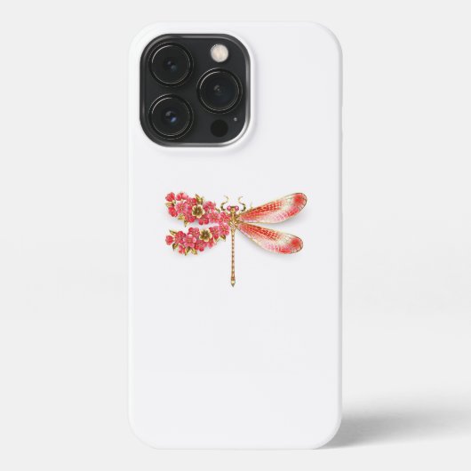 Bloemenlibel met sieraden sakura iPhone hoesje (Achterkant)