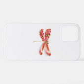 Bloemenlibel met sieraden sakura iPhone hoesje (Achterkant horizontaal)