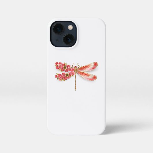 Bloemenlibel met sieraden sakura iPhone hoesje (Achterkant)