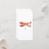 Bloemenlibel met sieraden sakura kaart (Voorkant / Achterkant in situ)