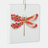 Bloemenlibel met sieraden sakura keramisch ornament (Rechts)