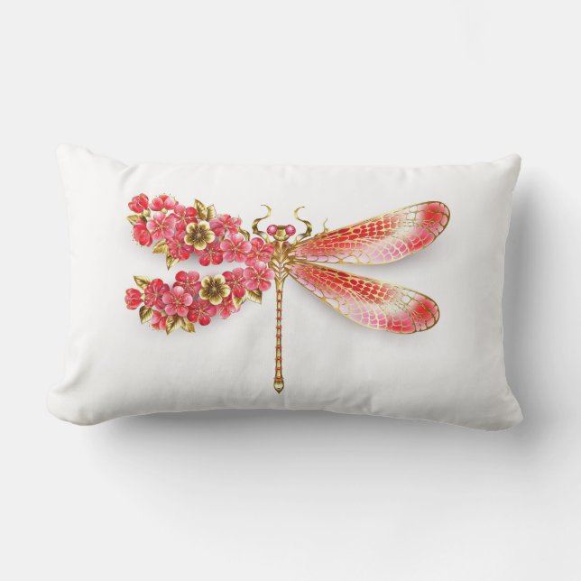 Bloemenlibel met sieraden sakura kussen (Voorkant)