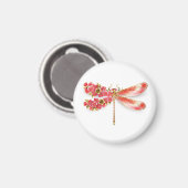 Bloemenlibel met sieraden sakura magneet (Voorkant / Achterkant)