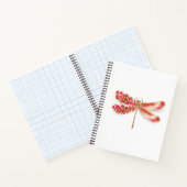 Bloemenlibel met sieraden sakura notitieboek (Binnen)