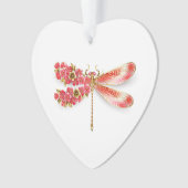 Bloemenlibel met sieraden sakura ornament (voorkant)