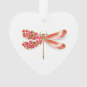 Bloemenlibel met sieraden sakura ornament