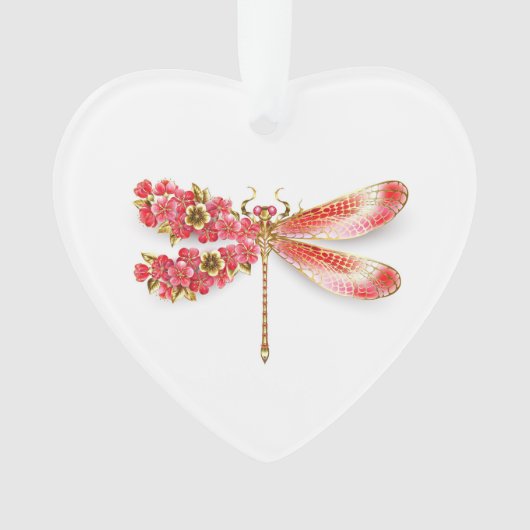 Bloemenlibel met sieraden sakura ornament (voorkant)