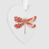 Bloemenlibel met sieraden sakura ornament (voorkant)