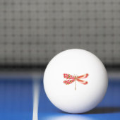 Bloemenlibel met sieraden sakura pingpongbal (Net)