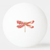 Bloemenlibel met sieraden sakura pingpongbal (Achterkant)
