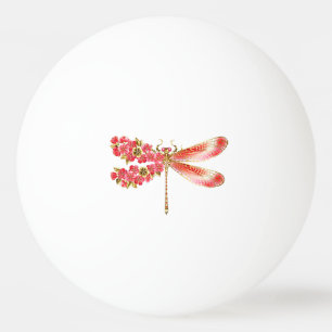 Bloemenlibel met sieraden sakura pingpongbal