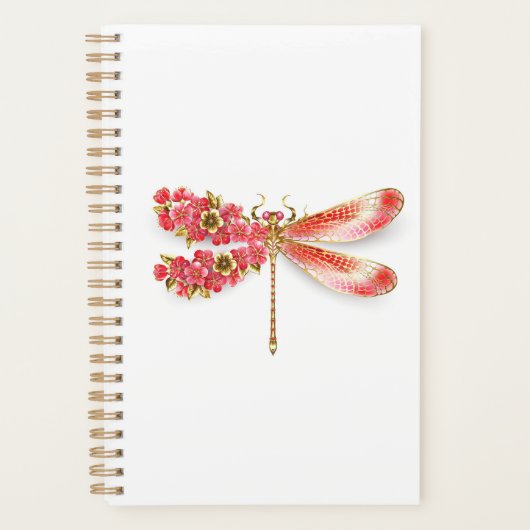 Bloemenlibel met sieraden sakura planner (Voorkant)