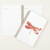 Bloemenlibel met sieraden sakura planner (Display)