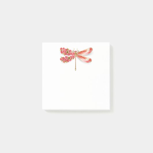 Bloemenlibel met sieraden sakura post-it® notes (Voorkant)