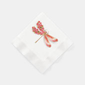 Bloemenlibel met sieraden sakura servet (Hoek)