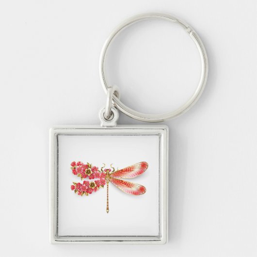 Bloemenlibel met sieraden sakura sleutelhanger (Voorkant)