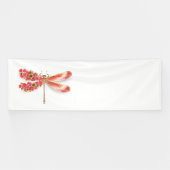 Bloemenlibel met sieraden sakura spandoek (Horizontaal)