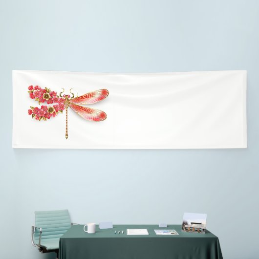 Bloemenlibel met sieraden sakura spandoek (Beurs)