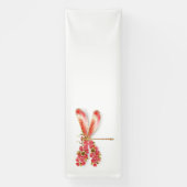 Bloemenlibel met sieraden sakura spandoek (Verticaal)