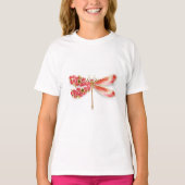 Bloemenlibel met sieraden sakura t-shirt (Voorkant)