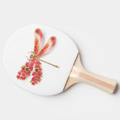 Bloemenlibel met sieraden sakura tafeltennisbatje (Zijkant)