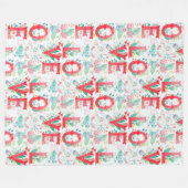 Bloemenliefde belettering - naadloos patroon 1 fleece deken (Voorkant (Horizontaal))