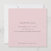  bloemenliefde bruids doucheuitnodiging kaart (Achterkant)