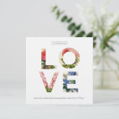  bloemenliefde bruids doucheuitnodiging kaart (Staand voorkant)