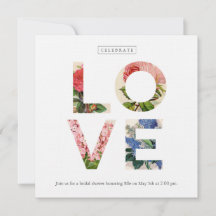  bloemenliefde bruids doucheuitnodiging