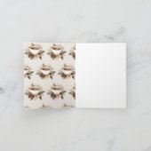 Bloemenliefde is brouwen Douche Dank u kaart (Binnen)