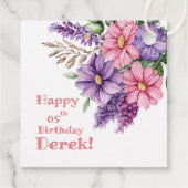 Bloemenliefhebber Bedankjes Labels (Achterkant)