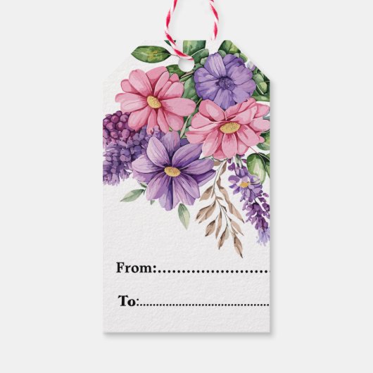 Bloemenliefhebber Cadeaulabel (Achterkant)