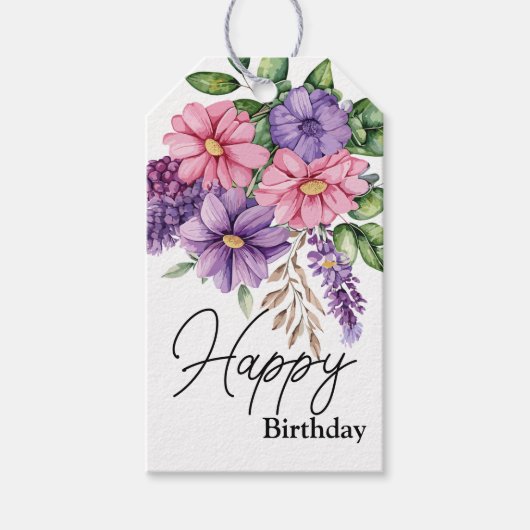 Bloemenliefhebber's Cadeaulabel (Voorkant)