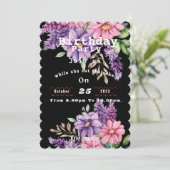 Bloemenliefhebber's verjaardag Uitnodiging (Staand voorkant)