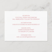 Bloemenlijn Art Blush Chinese bruiloft Details Informatiekaartje (Achterkant)