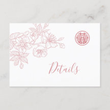 Bloemenlijn Art Blush Chinese bruiloft Details