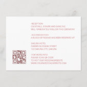 Bloemenlijn Art Blush Chinese bruiloft Details Informatiekaartje (Achterkant)