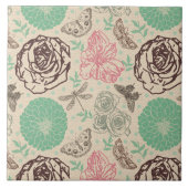  Bloemenlijn Kunst Tegeltje (Voorkant)