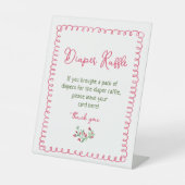  Bloemenluier Raffle teken Reclamebord Met Voetstuk (Voorkant)