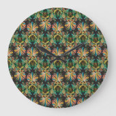 bloemenluxe behang grote klok (Voorkant)