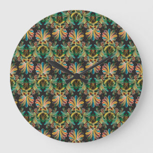  bloemenluxe behang grote klok