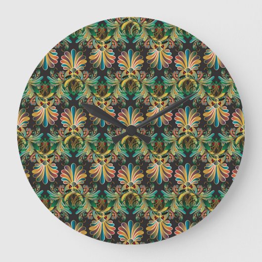  bloemenluxe behang grote klok (Voorkant)