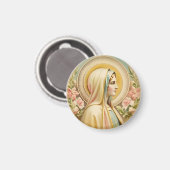  Bloemenmaagd Maria Magnet, katholiek Magneet (Voorkant / Achterkant)