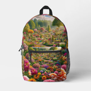 Bloemenmagie – een paradijs van kleuren bedrukte rugzak