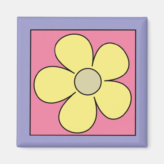 Bloemenmagneet Cartoon Koelkast Magnet (Voorkant)